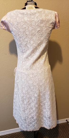 Women Vintage Lace one piece Party Dress - Picture 2 of 4
